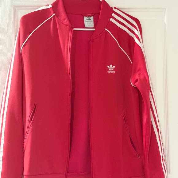 Adidas Women's Bold Red Bomber Jacket - Picture 1 of 3